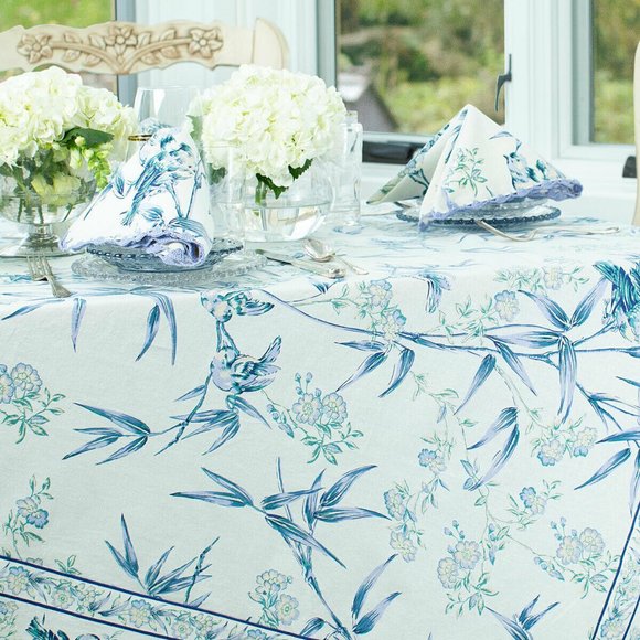 April Cornell Tablecloth Bamboo Garden 36x36 NWT - Picture 2 of 2